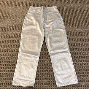 Abercrombie & Fitch Light Gray High-Rise Jeans